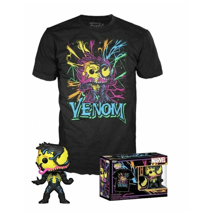 Tricou si Figurina Funko Pop Marvel Venom - Eddie Brock - Red Goblin