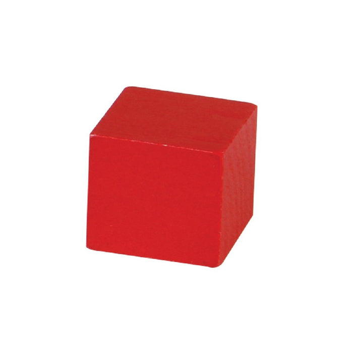 Wooden Cube 8 mm - Red Goblin