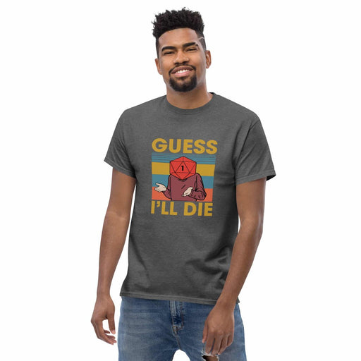 Tricou Guess I'll Die Dark Heather - Red Goblin