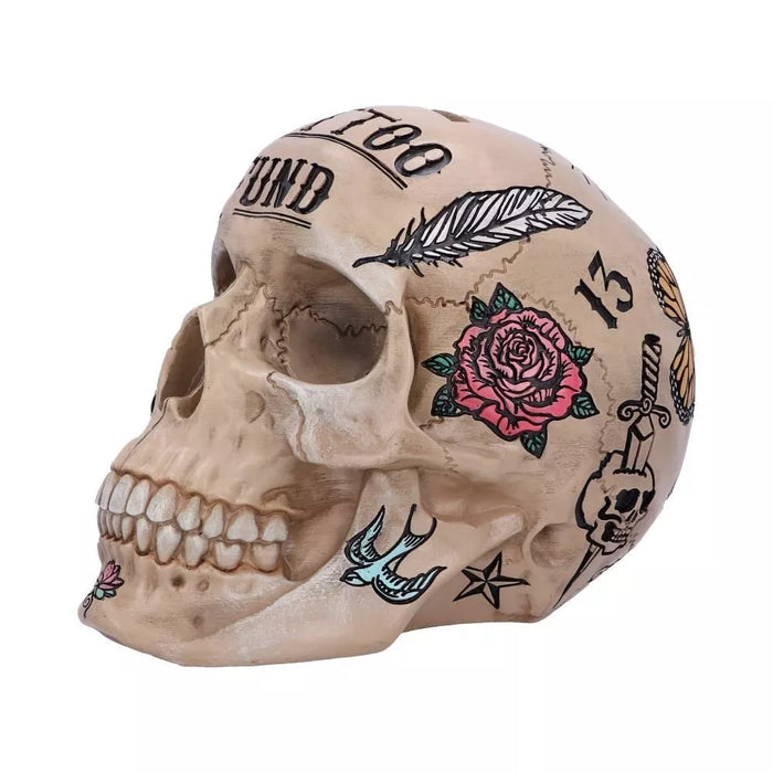 Pusculita Coin Bank Skull Tattoo Fund