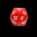 Zar d20 opac (mare) - Red Goblin