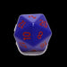 Zar d20 opac (mare) - Red Goblin