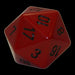 Zar d20 opac (mare) - Red Goblin