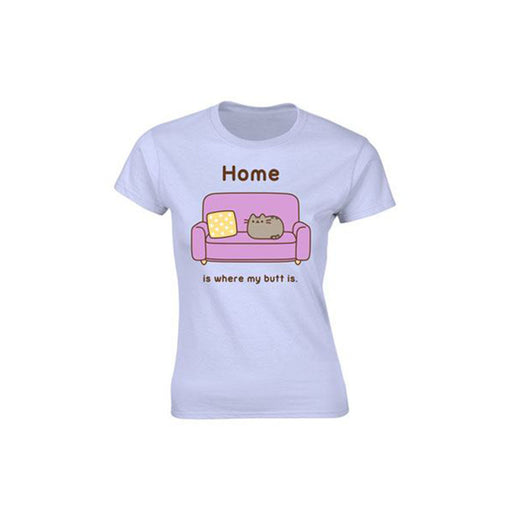 Tricou Pusheen - Home is where my butt is (Dama) - Red Goblin