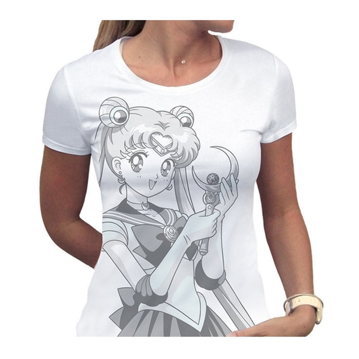 Tricou - Sailor Moon - Bunny and Moon Stick (dama) - Red Goblin