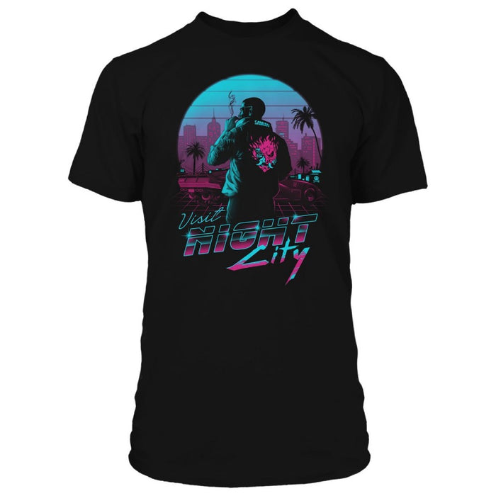 Tricou Premium Cyberpunk 2077 Destination Night City - Red Goblin