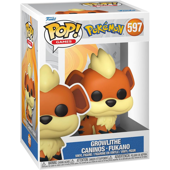 Figurina Funko POP Games Pokemon -  Growlithe (EMEA) - Red Goblin