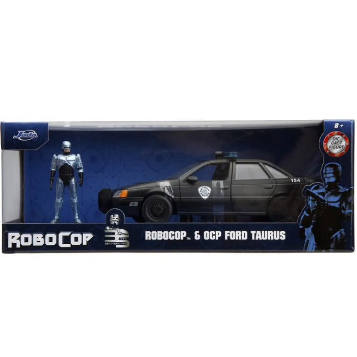 Figurina Robocop Hollywood Rides Diecast Model 1/24 1986 Ford Taurus with Robocop - Red Goblin