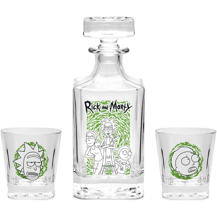 Set Decantor + 2 Pahare - Rick and Morty - Characters