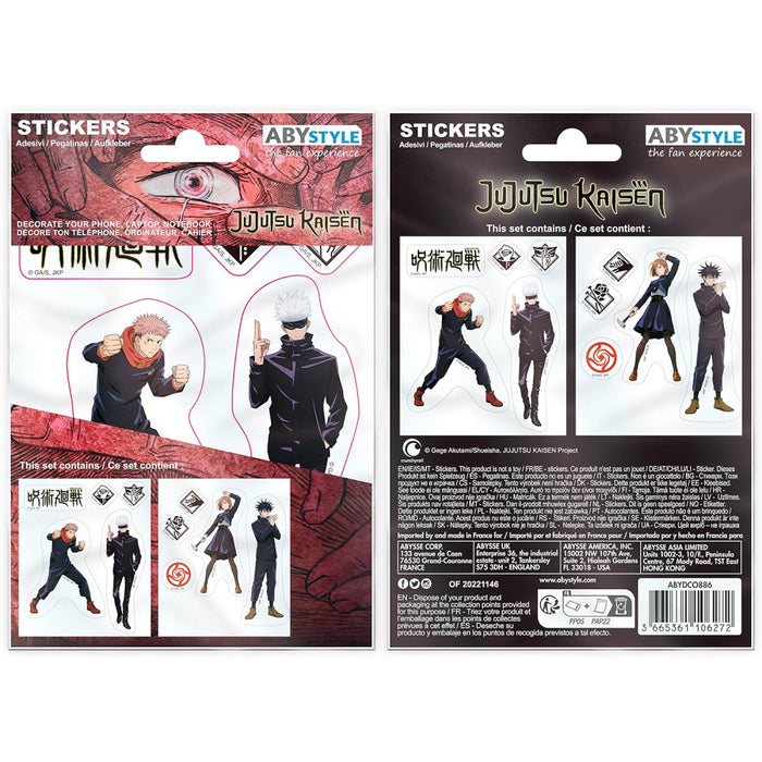 Stickere Jujutsu Kaisen - 16x11cm/ 2 sheets - Tokyo Jujutsu High