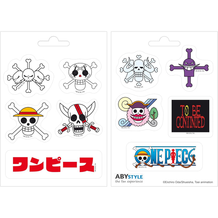 Stickere One Piece - 16x11cm/ 2 sheets - Emperors Skulls