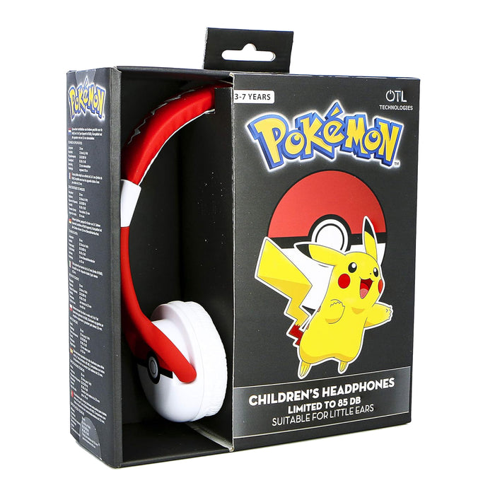 Casti pentru Copii OTL - Pokemon Pokeball Red