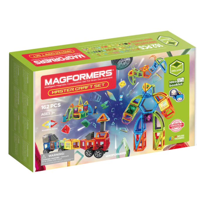 Joc de Constructie Magnetic Magformers - Master Craft Set - Gigantic, 162 piese