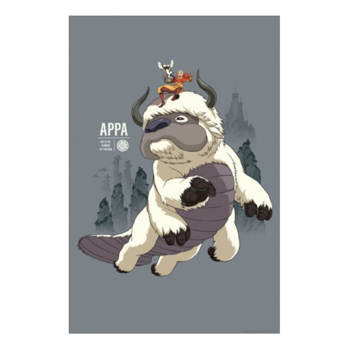 Poster Avatar The Last Airbender Art Print Appa & Aang Limited Edition 42 x 30 cm