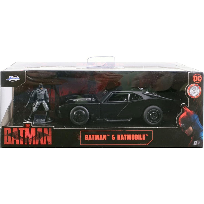 Set Jada Batman Masinuta din Metal Batmobile 2022 Scara 1:32