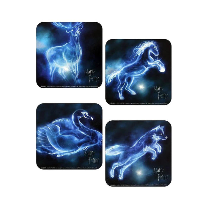 Set 4 Suporturi Pahare Harry Potter Patronus