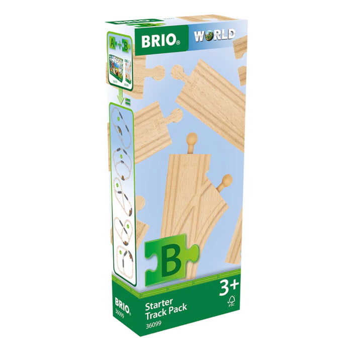 BRIO0998 - Set Sine de Baza, 12 piese pentru trenulete