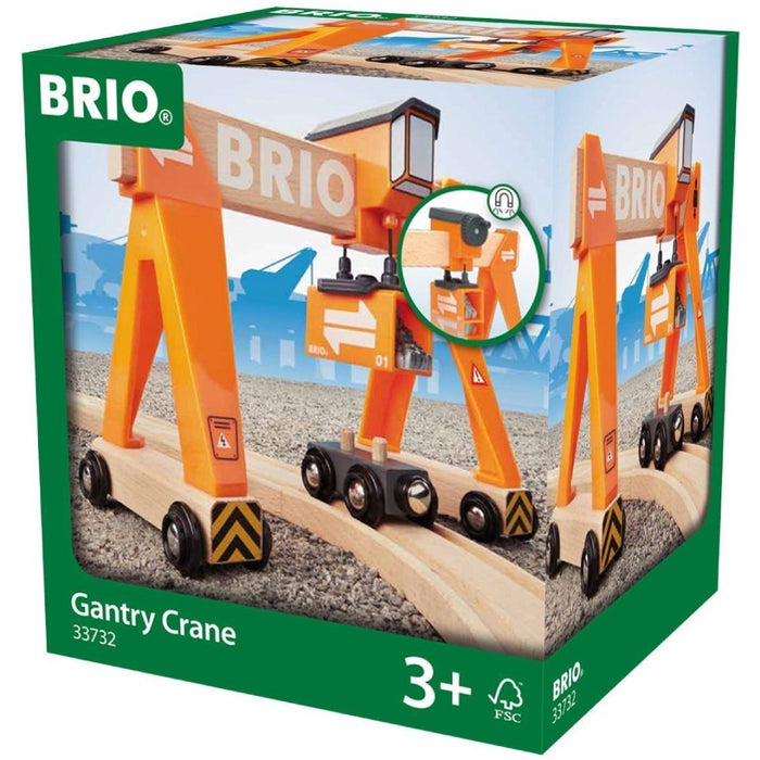 BRIO7327 - Macara Gantry incarcare marfa trenulete