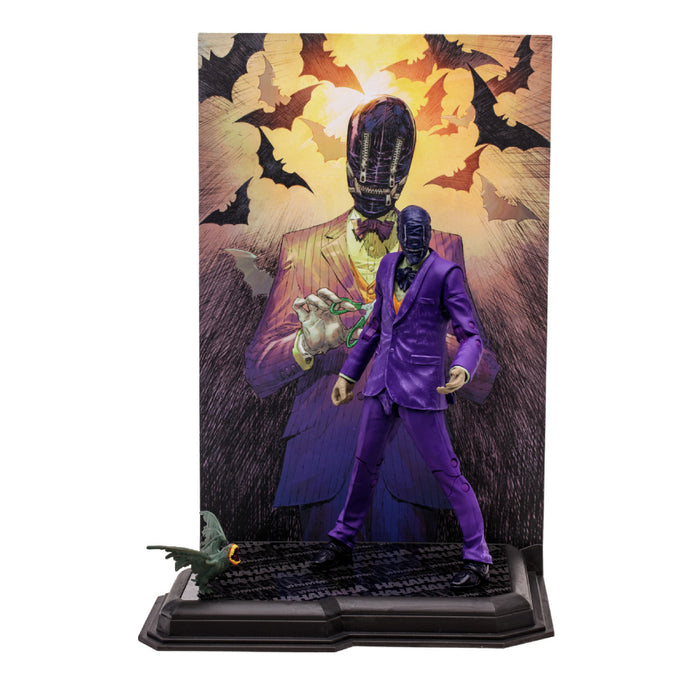 Figurina Articulata Batman & The Joker - The Deadly Duo DC Multiverse The Joker (Gold Label) 18 cm