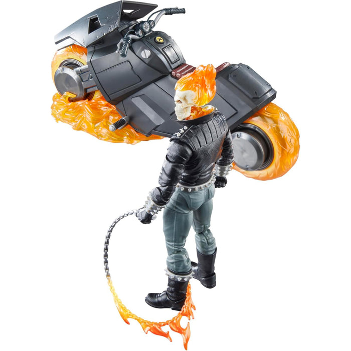 Figurina Articulata si Vehicul Marvel 85th Anniversary Marvel Legends Ghost Rider 15 cm