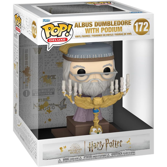 Figurina Funko Pop! Deluxe Harry Potter POA - Dumbledore with Podium