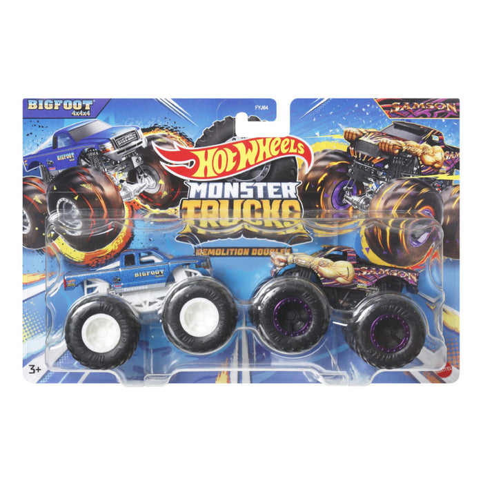 Set 2 Masini Scara 1 la 64  Hot Wheels Monster Truck Bigfoot