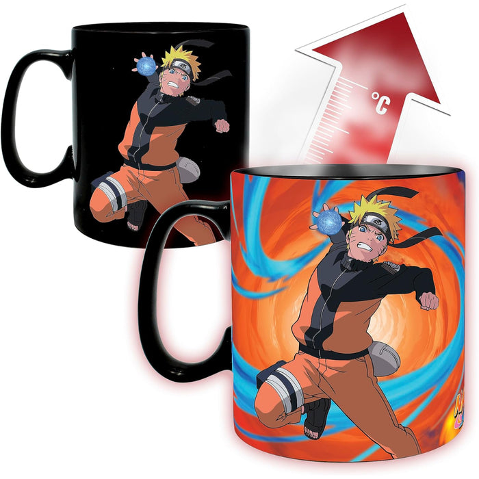 Set Cadou Naruto Shippuden - Cana Heat Change 460ml + Coaster Uchiha