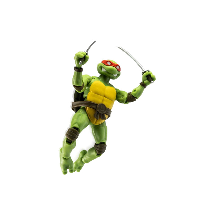 Figurina Articulata si Comic Book Teenage Mutant Ninja Turtles BST AXN x IDW Leonardo Exclusive 13 cm