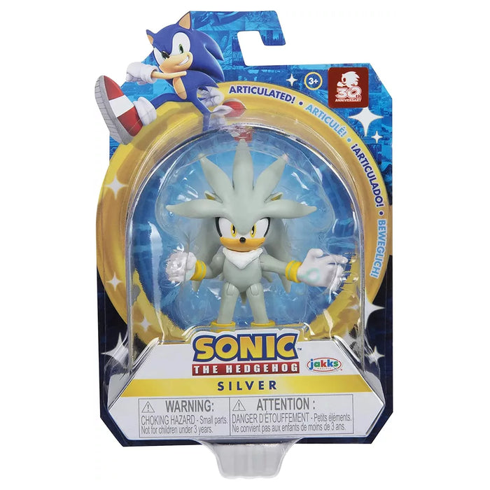 Figurina Articulata Nintendo Sonic - 6 cm, Modern Silver Sonic, S13