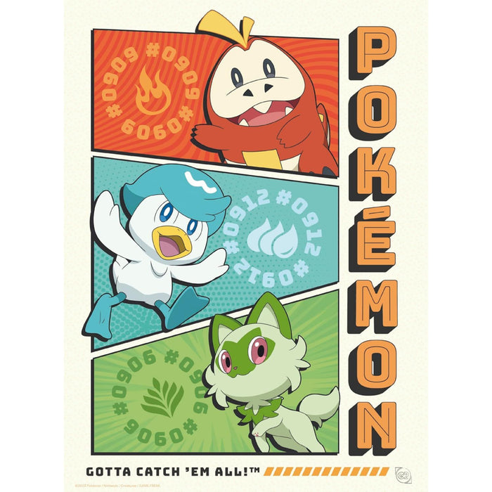 Portofoliu 9 Postere Pokemon - Starters (21x29,7)