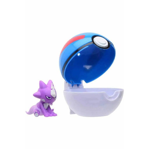 Set Figurine Clip n Go Pokemon - Toxel & Great Ball - Red Goblin