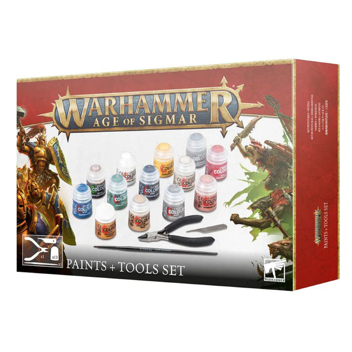 Warhammer Age of Sigmar Paints + Tools Set