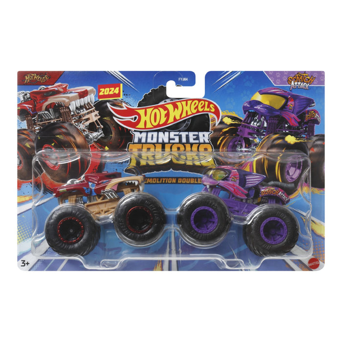 Set 2 Masini Hot Wheels Monster Truck Scara 1 la 64