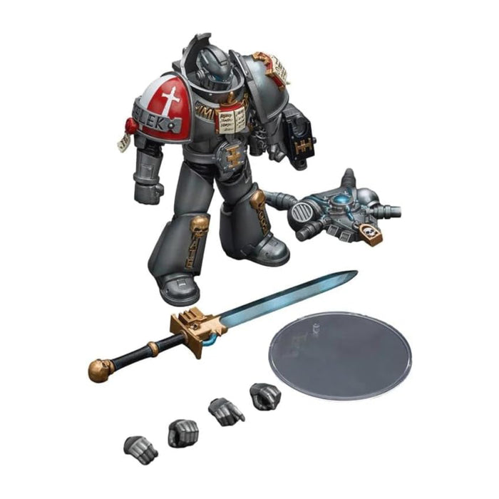 Figurina Articulata Warhammer 40k 1/18 Grey Knights Interceptor Squad Interceptor with Storm Bolter and Nemesis Force Sword 12 cm