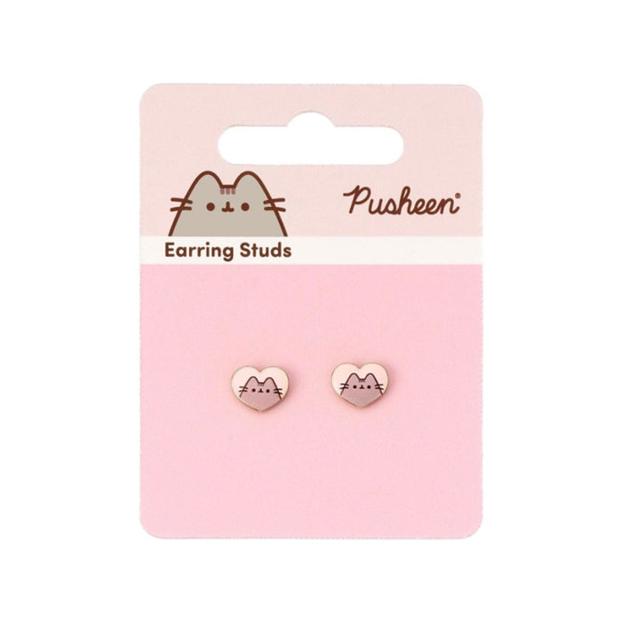 Cercei Pusheen Pink and Gold Heart