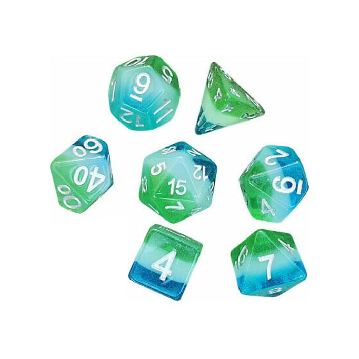 Set 7 Zaruri Sirius Dice - Blue Hawaiian