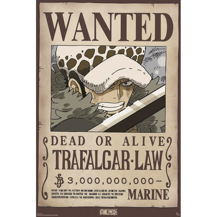 Poster Maxi One Piece - 91.5x61 - Wanted Law Wano