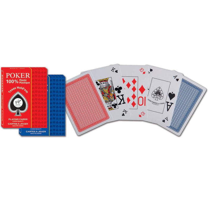 Carti de Joc Poker, Texas Hold'em, 100% plastic