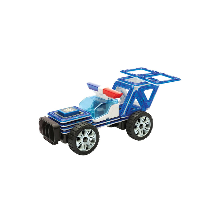 Joc de Constructie Magnetic Magformers Amazing Police Set - Sectia de Politie, 50 piese - Red Goblin