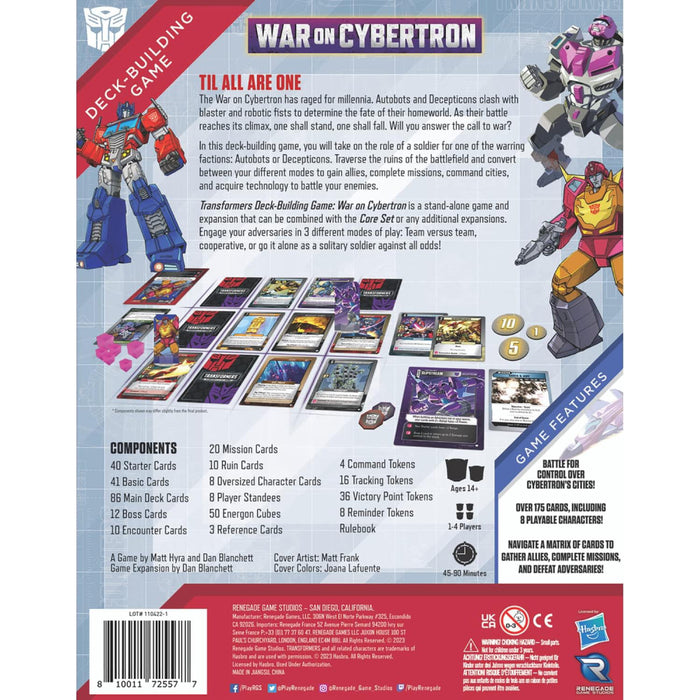 Transformers Deck-Building Game War on Cybertron Expansion