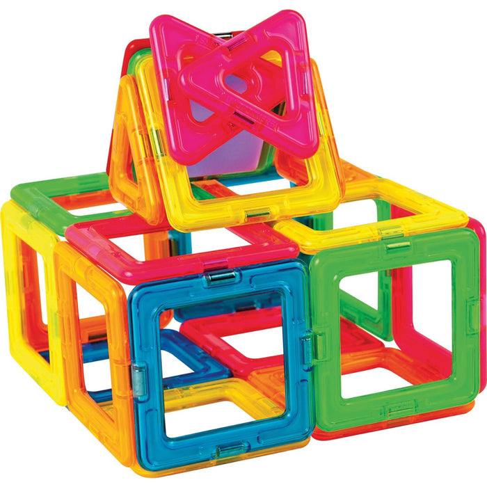 Joc de Constructie Magnetic Magformers -  Neon Led Set - Lumini de Neon, 31 piese