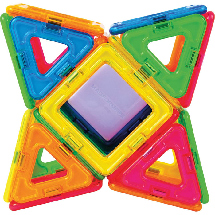 Joc de Constructie Magnetic Magformers -  Neon Led Set - Lumini de Neon, 31 piese