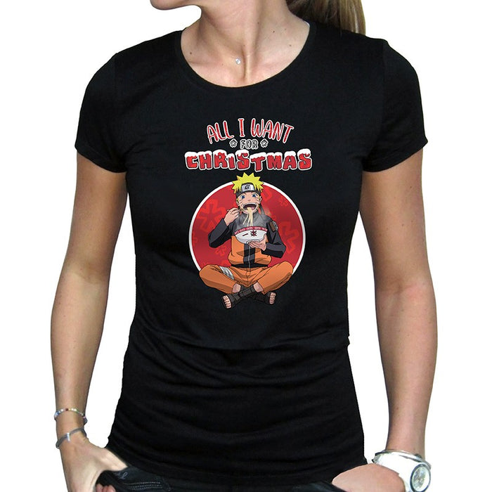 Tricou (Damă) Naruto Shippuden - "All I want for Christmas"