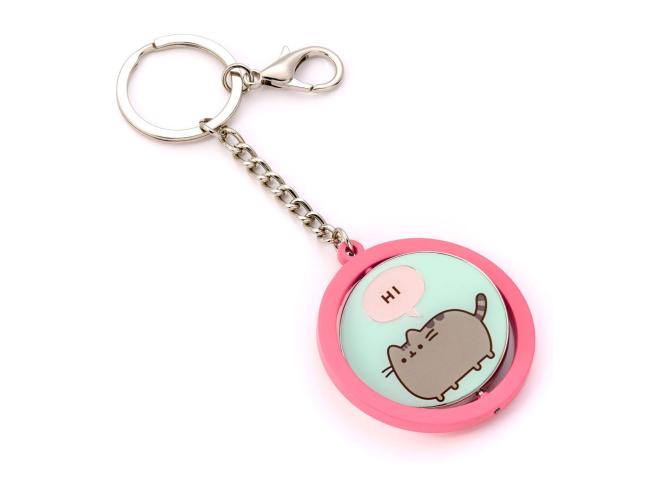 Pusheen Keychain "Hi , Bye" Spinning