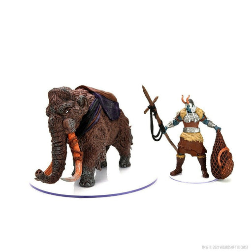 Miniaturi D&D Icons of the Realms Snowbound Frost Giant and Mammoth Premium Set - Red Goblin