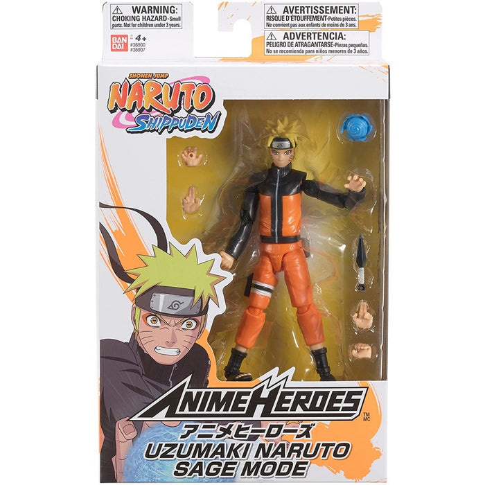 Figurina Articulata Anime Heroes - Naruto - Uzumaki Naruto Sage Mode - Red Goblin