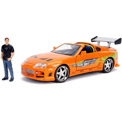 Set Masina si Figurina Fast & Furious 1995 Toyota Supra Brian O'Conner - Red Goblin