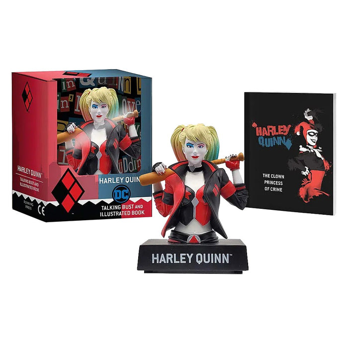 Harley Quinn Talking Figure & Illustration Book Kit - Red Goblin