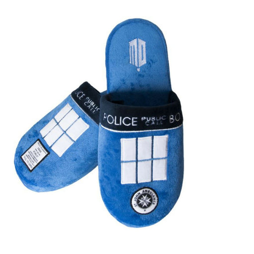 Papuci de Casa Barbati TARDIS Doctor Who Mule Blue (42-45) - Red Goblin