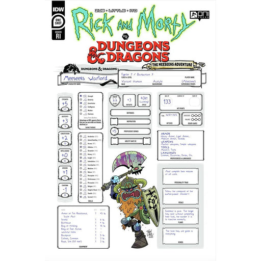 Rick & Morty Vs Dungeons & Dragons Meeseeks Cvr C 1:10 - Red Goblin